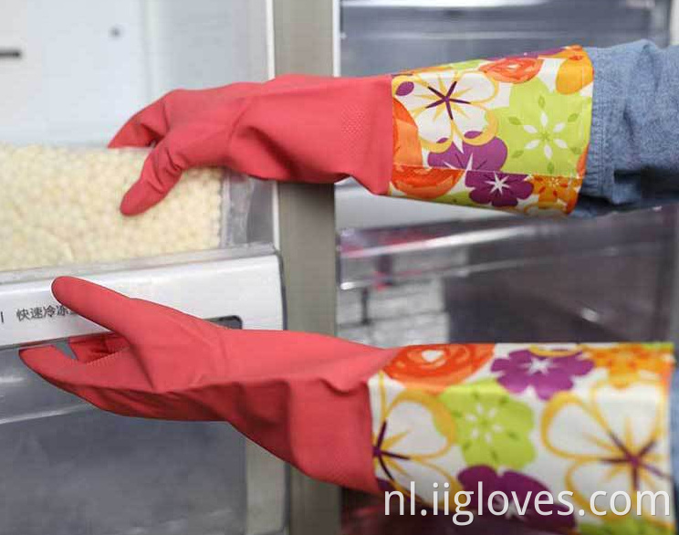 Waterdichte rubberen latex zonder fluweel vaatwashandschoenen keuken duurzame mond winter warme huishoudelijk werk reinigingshandschoenen